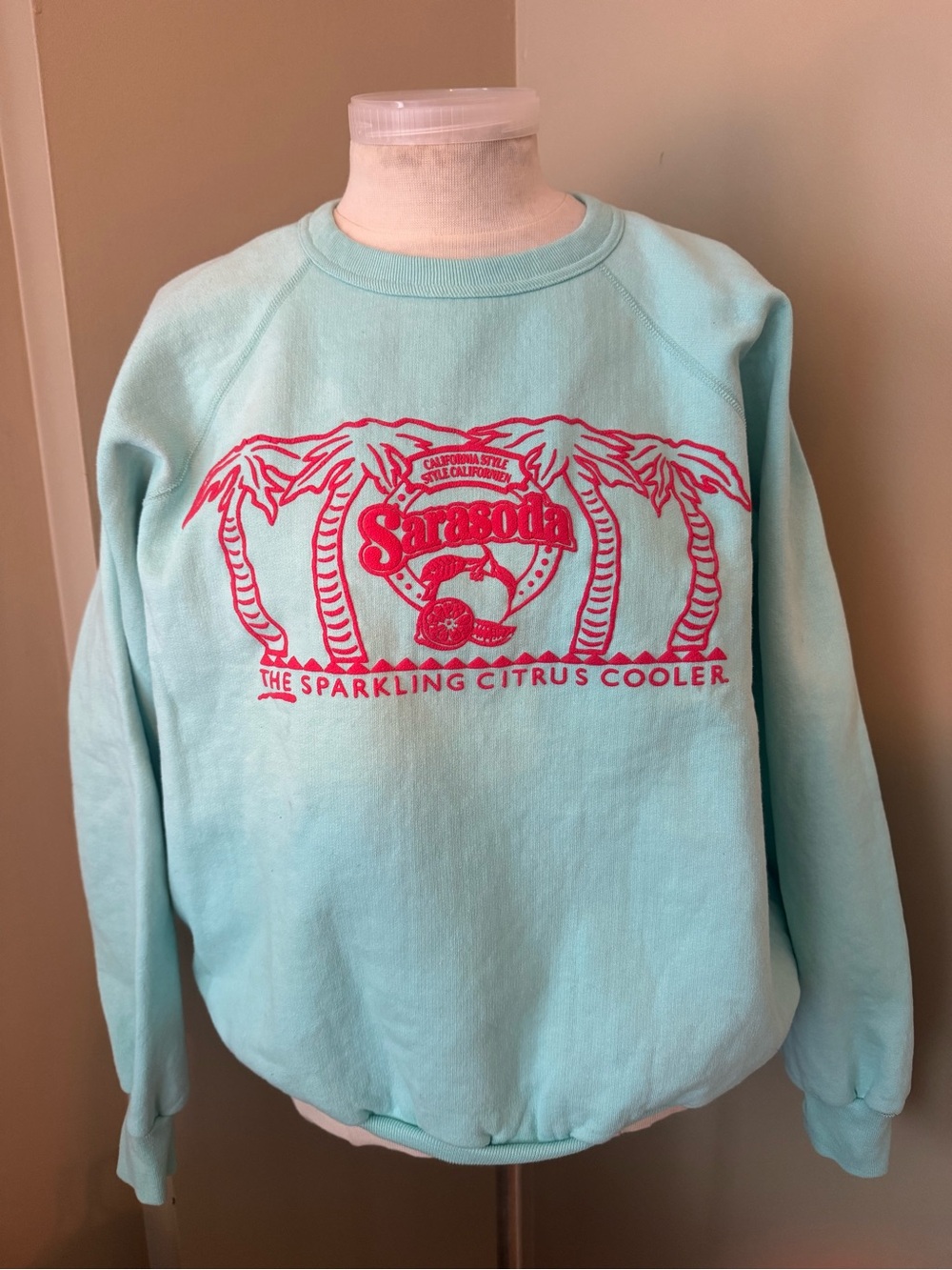 Vintage Sarasoda Sweatshirt 80s 90s Retro Soda Graphic Crewneck
